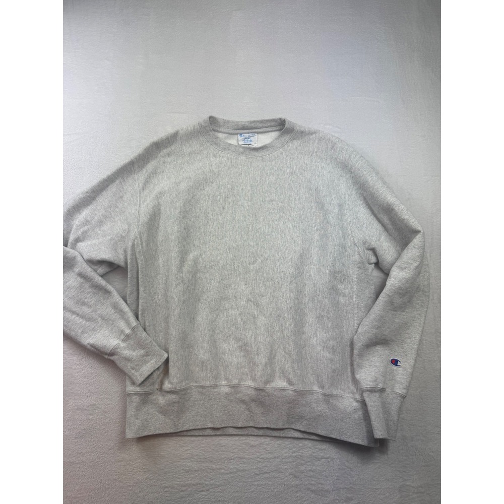 Vintage Champion Reverse Weave Sweatshirt Mens Large Gray Crewneck Heavyweight